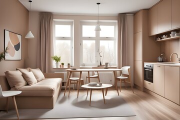 Fototapeta premium apartment with stylish design