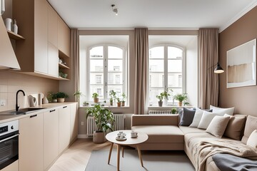 Fototapeta premium apartment with stylish design