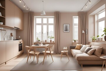 Fototapeta premium apartment with stylish design