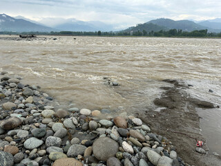 River in the mountains of Swat Valley