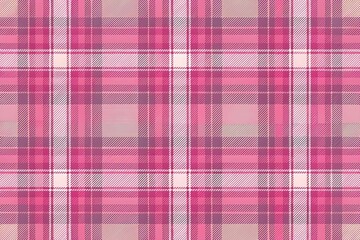 Pink plaid seamless pattern