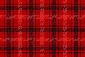 Red plaid seamless pattern