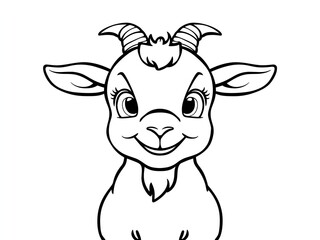 cartoon goat vector design 