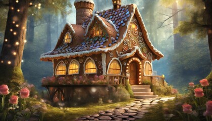 Fototapeta premium fairy tale house