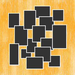 Minimal Photo Frame Collage Vector Design