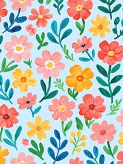 colorful flower wallpaper background