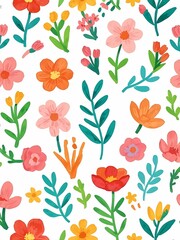 pretty colorful flowers wallpaper background