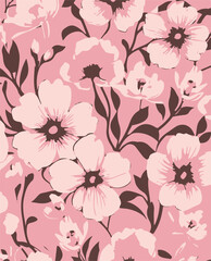 Big flower pattern,Ethnic pattern with flower,ghraphical floral pattern,vector illustration