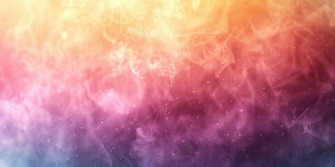 Vibrant Celestial Sky Background with swirling smoke and twinkling stars, ideal for your text placement