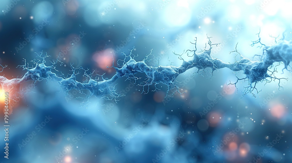 Poster the image reference shows neurons which are the building blocks of the nervous system.