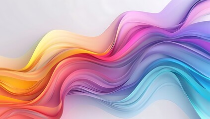 Colorful background with wavy lines and gradients, showcasing vibrant colors and fluid shapes for...