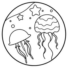 jellyfish world Latest and Premium Vector Design and illustration