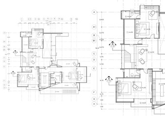 Floor plan designed building on the drawing.
