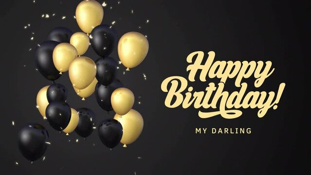 happy birthday Black Gold Animated Happy Birthday Video