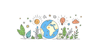 Happy Earth Day Concept. 22 April.