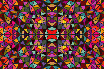 Geometrical polygonal pattern web background - circular abstract vector illustration - obrazy, fototapety, plakaty