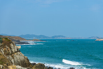 Seaside scenery of Pingtan Island, Fuzhou City, Fujian Province, China