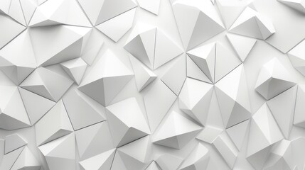 Obraz premium White Wall With Numerous White Cubes