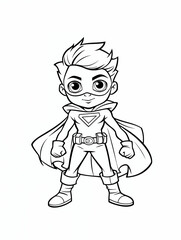 Fototapeta premium superheroes, Legendary Heroic Coloring, fun