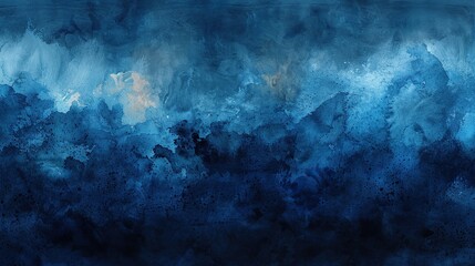 Abstract blue watercolor background with dark and light areas.