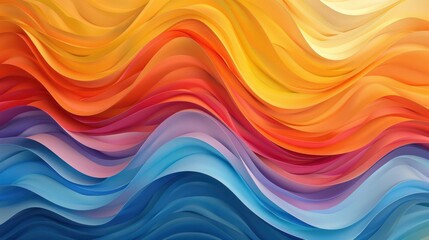 Obraz premium Vibrant Abstract Background With Wavy Lines