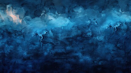 Abstract watercolor background with deep blue.
