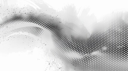 Black and White Abstract Background With Dots