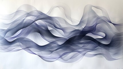 Obraz premium Blue Smoke on White Wall
