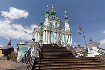St Andrew's church in the Kyiv city, Ukraine