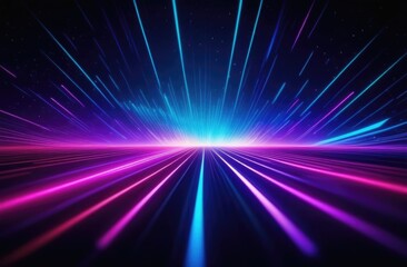 Abstract neon background. Neon beams place for text	