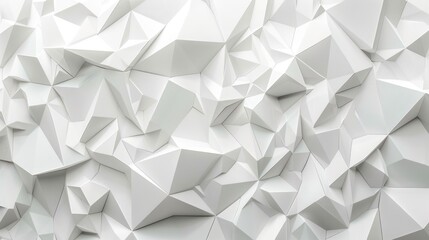White Wall With Numerous White Cubes