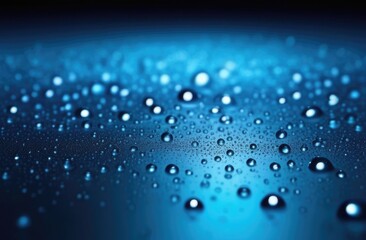 Water drops background, neon, aesthetic, minimalism.  Droplets of water copyspace