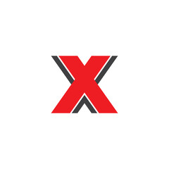 X logo vector icon illustration