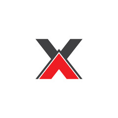 X logo vector icon illustration