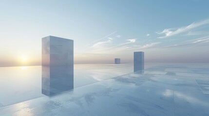 Tall Buildings in the Middle of a Body of Water