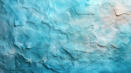 Blue textured background. Weathered concrete wall.