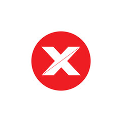 X logo vector icon illustration