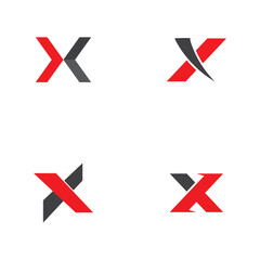 X logo vector icon illustration