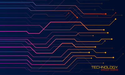 Abstract background with circuit board, technology design. High tech connection system