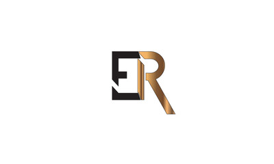 ER, RE, E, R Abstract Letters Logo Monogram