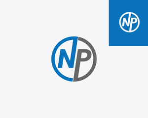 np creative logo simple elements 