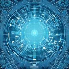 Fototapeta premium Orbits of Destiny series. Backdrop design of sacred symbols, signs, geometry and designs to provide supporting element 