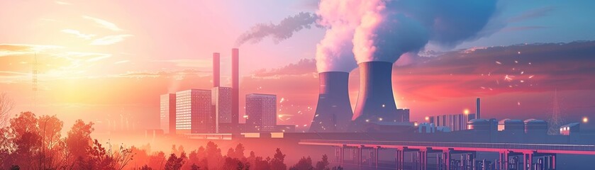Fototapeta premium A illustration of a cuttingedge science laboratory with energyefficient equipment and sustainable design elements ,