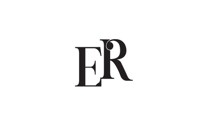  ER, RE, E, R Abstract Letters Logo Monogram