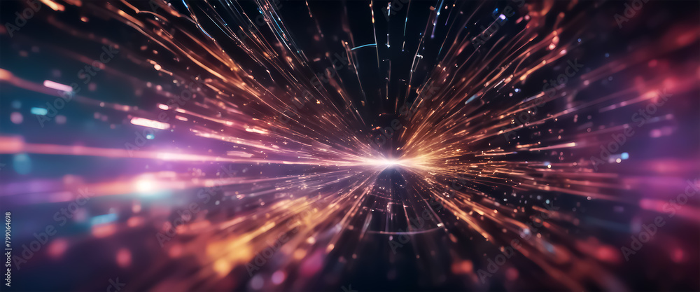 Poster abstract background. technological space. neuronets. abstract tech background