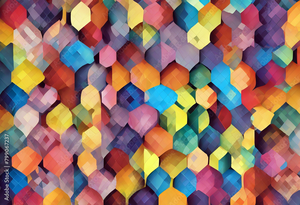 Poster pattern color seamlessly repeats design argyle spectrum background abstract vector texture fashion v