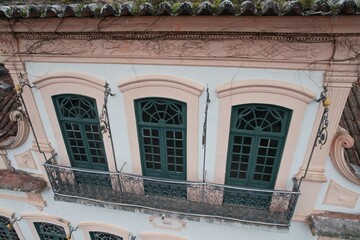 Old building in the historic center of Ubatuba.