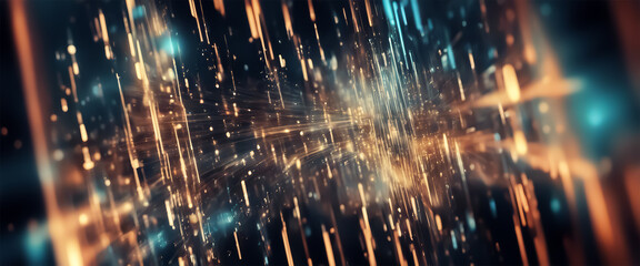Abstract background. Space of neural networks. Technological space. Abstract tech background
