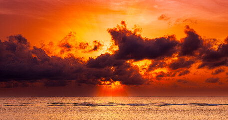 A magical Maldivian sunset