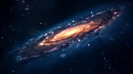 Obraz premium Endless Universe with galaxy stars.